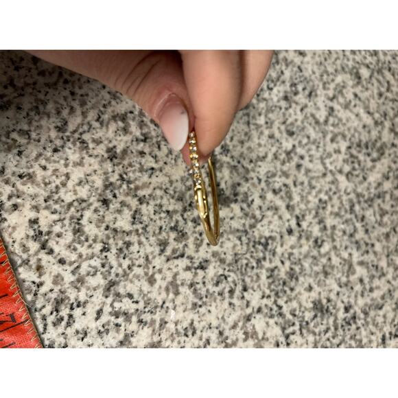 Kate Spade Hinged Embellished Bow Bangle Gold - Picture 6 of 6